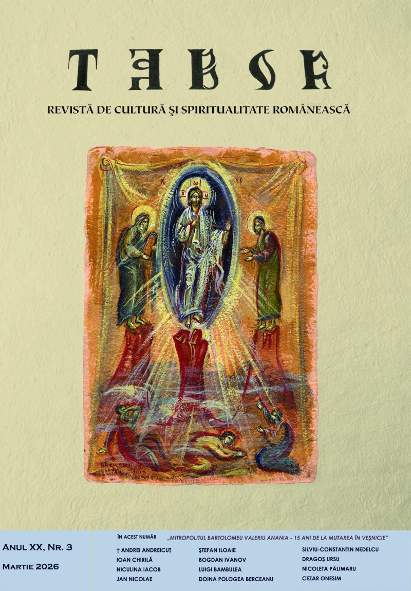 3/ anul XX/ Martie 2026 – Mitropolitul Bartolomeu Valeriu Anania – 15 ani de la mutarea în veșnicie